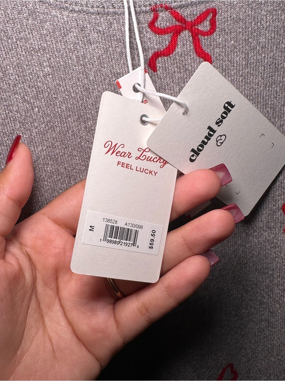 🎀 Lucky Brand Cloud Soft Bow Sweater — NWT 🎀 - Picture 6 of 7
